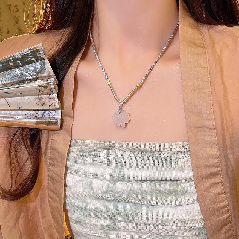 New Retro Feather Necklace, Ethnic Style, Layered Bead, Collarbone Chain, Long Bohemian Accessory