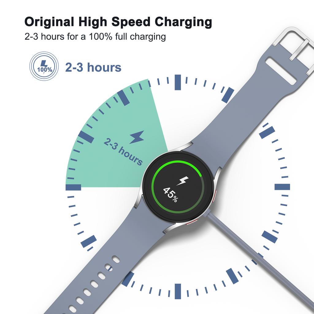 Зарядное устройство для Samsung Galaxy Watch 6/5/4 40/44мм 3 41/45мм 5pro 45мм Зарядная док-станция для Galaxy Watch 4 6 Classic 42/46мм 43/47мм