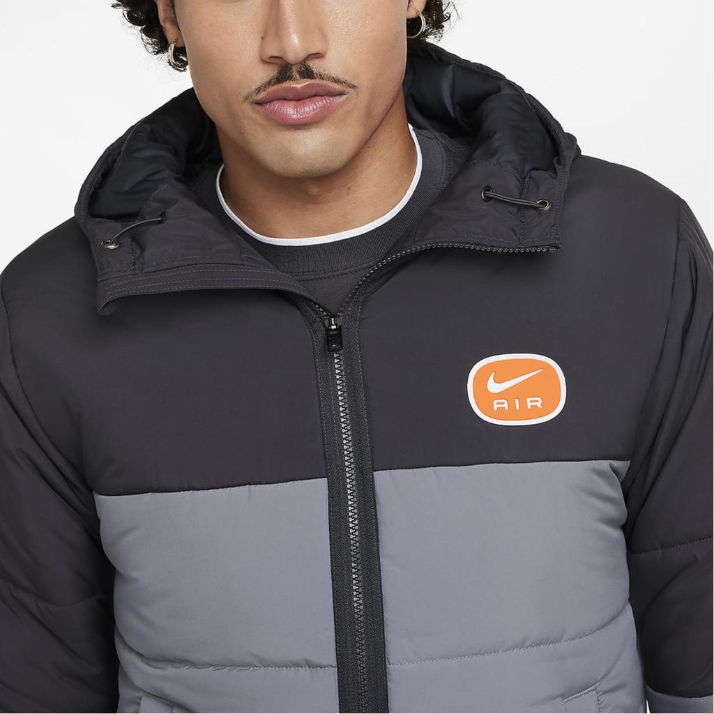 Nike Воздушная удобная повседневная теплая куртка мужская куртка угольно-черный холодно-серый белый HM0198-060