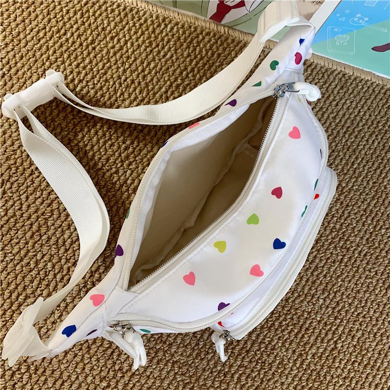 Женская сумка через плечо Прозрачная нагрудная сумка с принтом Студенческая сумка через плечо