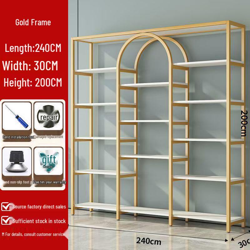Multifunctional Light Luxury Display Shelf for Cosmetics & Nail Art