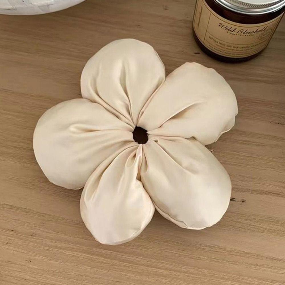 Губка Цветок Сатиновые Резинки для Волос Большие Резинки для Волос Очаровательные Держатели для Хвоста для Женщин