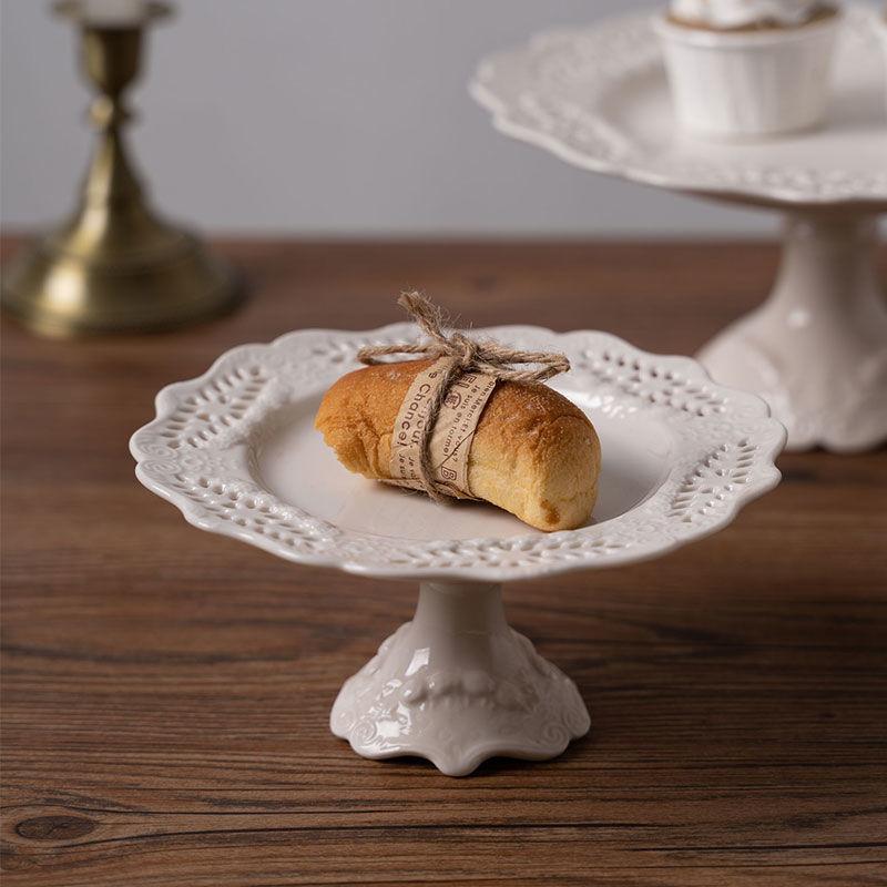 Европейская подставка для торта Керамическая свадебная вечеринка десерт конфеты фрукты тарелка торт самопомощь дисплей домашний стол салат паста тарелки блюдо