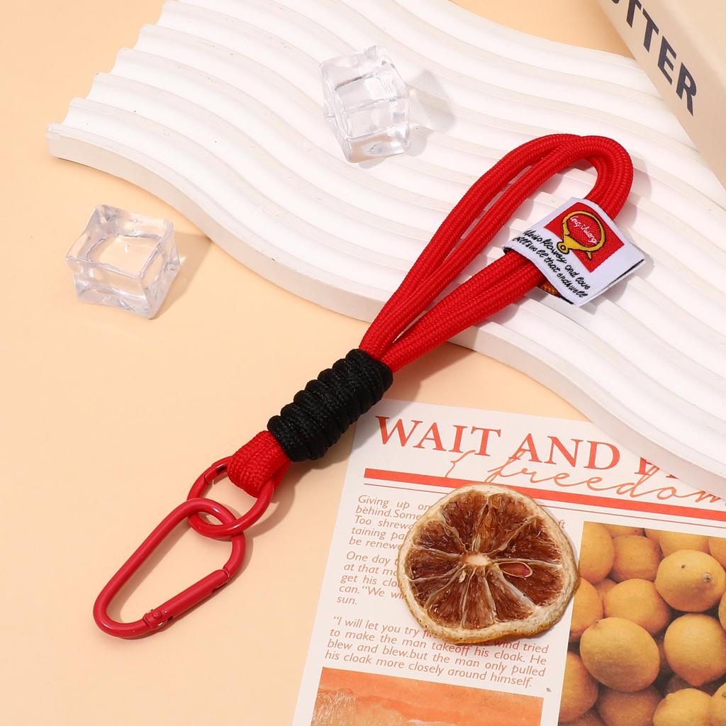 Wrist Style Colorblock Keychain Lanyard: Anti-Lost Short Backpack or Phone Pendant for Men & Women
