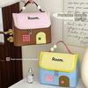 Polyester House Shape Makeup Bag Cute Toiletry Organizer Durable Travel Makeup Handbag Gift
