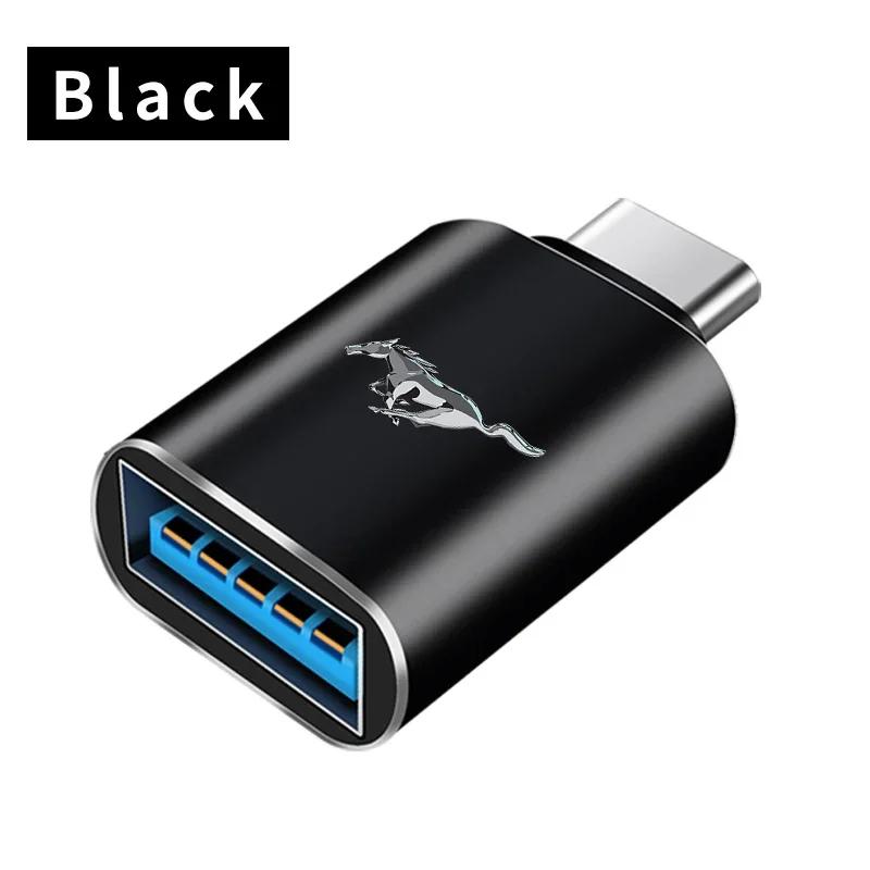 Car Sticker Hot For Ford Auto Interior Goods Type C To USB 3.0 Car Charging Converter for Ford Mustang Raptor Fiesta Focus 2 3 4