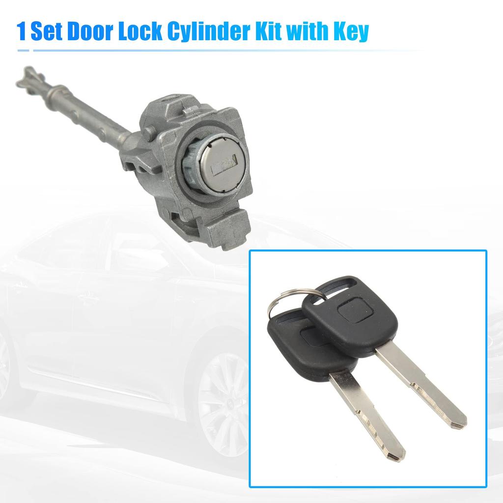 Edinstry Car Door Door Lock Key Door Cylinder Kit with 2 Lock, Pin, Cylinder, Keys, 2012-2015, 72185-TR0-A01