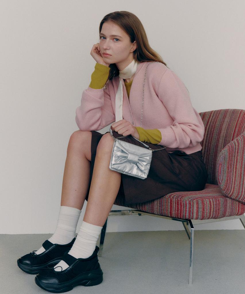 Jill By Jillstuart [Бонни] Мини-сумка на цепочке с бантом - 2 цвета