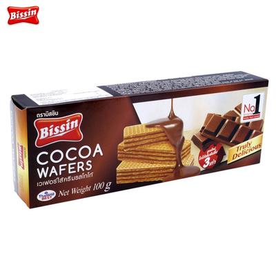 Bissin Вафли какао 100 г х 1 шт/3 шт/6 шт/12 шт - Thai Snack