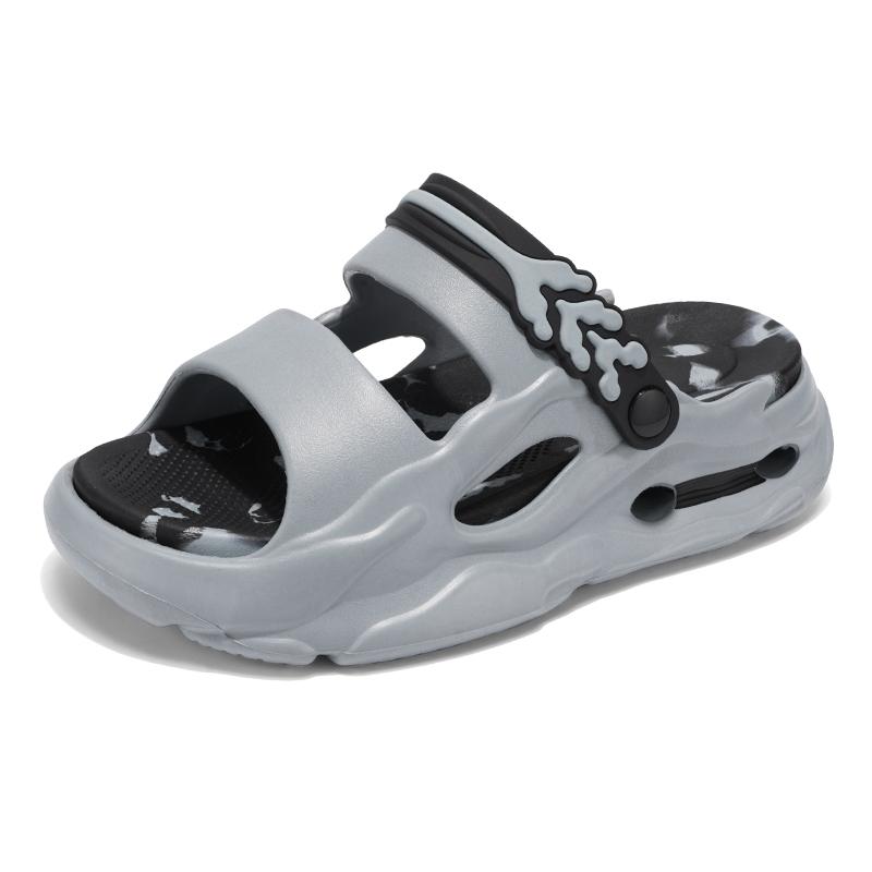 Повседневные нескользящие тапочки EVA с открытым носком для пляжа, душа, весны и лета, повседневная обувь с инновационным дизайном