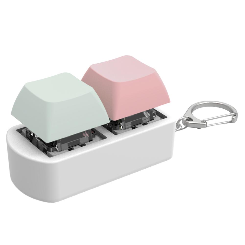 Keyboard Fidget Fidget Clicker 2 Keys Stress Relief Button Mechanical Keyboard Fidget Button Relief Stress Gifts for Adults