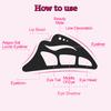 Eyeshadow Stencil Tool for Beginners Reusable Eyeshadow Assistant with Makeup Brush Eyeshadow Drawing