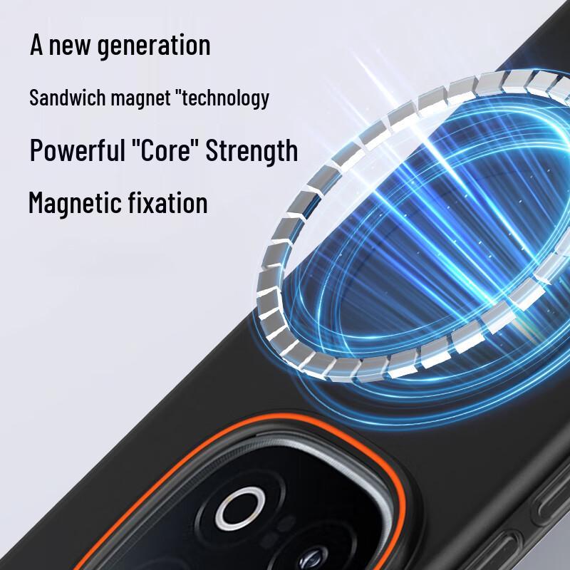 Магнитный матовый тонкий жесткий чехол для телефонов Vivo