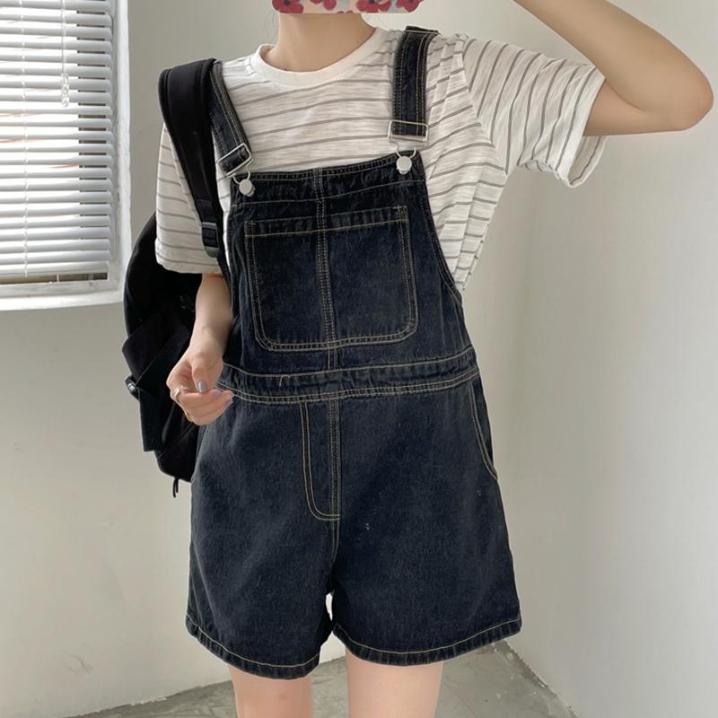 Summer Women Denim Shorts Female Loose Wide Leg Shorts Korean Jumpsuit Shorts for Women