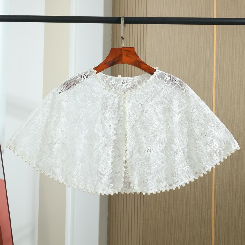 Лето 2025 года, элегантная кружевная накидка-шаль «Чонсам» для свадеб и ежегодных встреч