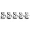 5PCS Rope Clamp Simplex Stainless Steel Marine Hardware Fixation for Forestry Machinery6mm 0.24in