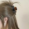 French Style Acetic Acid Hair Clip Medium Size Shark Clip Sweet Flower Hair Claw  Girls