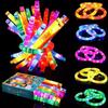 Fidget Pipe Toy Flexible DIY Stretchable Colorful Glowing Tube Relieve Boredom Adjustable LED Telescopic Tube