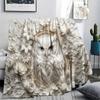 1Pc owl Print Flannel Blanket, High quality Comfortable for All Seasons, Home Decor, Warmth and Comfort, Perfect for Christmas Gifts W64