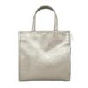 SQUARE Small Tote Bag Sub Bag Lunch Bag Synthetic Leather 1056 04 [Rootote] LT.Square.Classic-B Women's Wrinkle-Silver