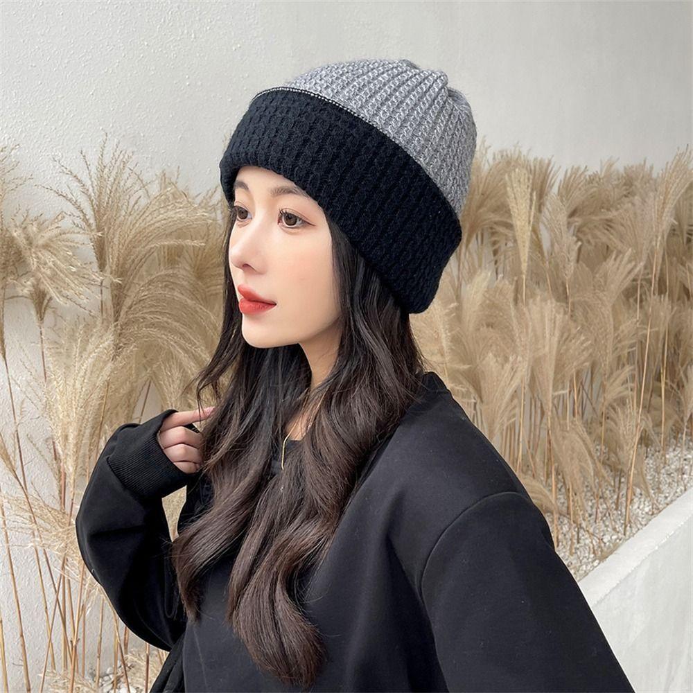 Утепленная вязаная шапка, ветрозащитная шапочка, симпатичная защита ушей для женщин и девочек