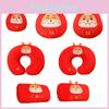 Dharma Dragon Plush Toy Doll Red Dragon New Year Dragon Of Fortune Neck Pillow Dragon Plush Hand Warmer