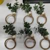 6/12Pcs  Rustics Leaf Napkin Buckle Simple Elegant Napkin Buckle Home Dinner Table Decors for Christmas Weddings Party
