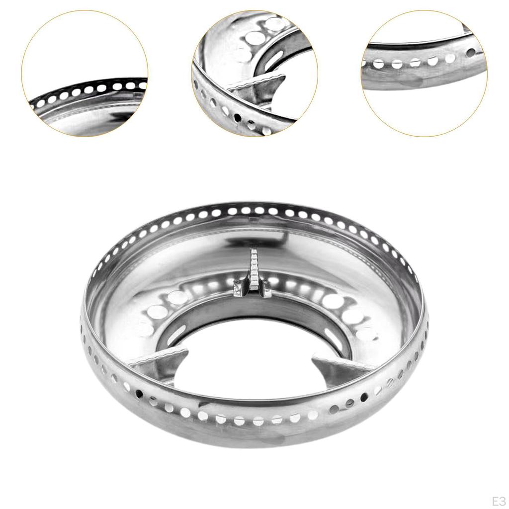 Energy Saving Gas Windshield Wok Ring Heavy Duty Portable Gather for Cooktop Range Cooking