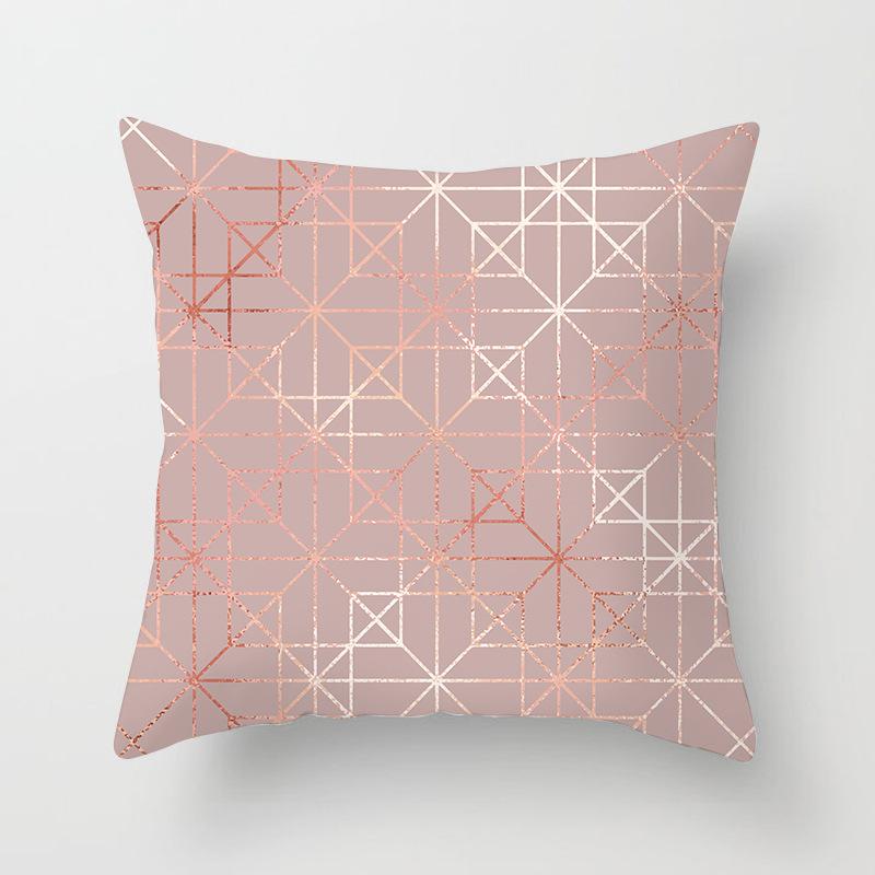 Новая наволочка цвета розового золота, розовая, персиковая, с эффектом персиковой кожи, для дома, диванная, на подушку, чехол