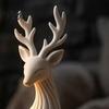 Cute Animal Desk Accessories 3D Printed Reindeer Figurine for Christmas Home Decor, Elegant Sitting Elk Statue with Fine Personalized Holiday Presents