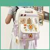Cute Capybara Student Backpack With Comfortable Shoulder Straps And Cartoon Pattern For School And Daily Use