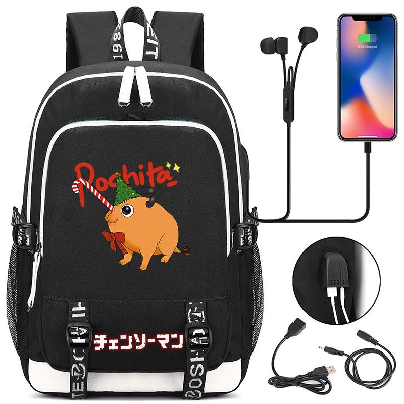 Рюкзак с принтом аниме, подростковый рюкзак, школьные сумки унисекс, рюкзак для ноутбука с мультяшным принтом, рюкзак для школы для мальчиков и девочек