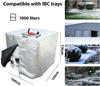 Утолщенная морозостойкая алюминиевая фольга IBC Контейнер-цистерна Крышка 1000л Уличная Водонепроницаемая Пылезащитная Водяной Контейнер Защитная Крышка