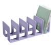 Acrylic Bookends Reading Shelf Book End File Sorter Book Storage Stand File Organizer for Book Magazines