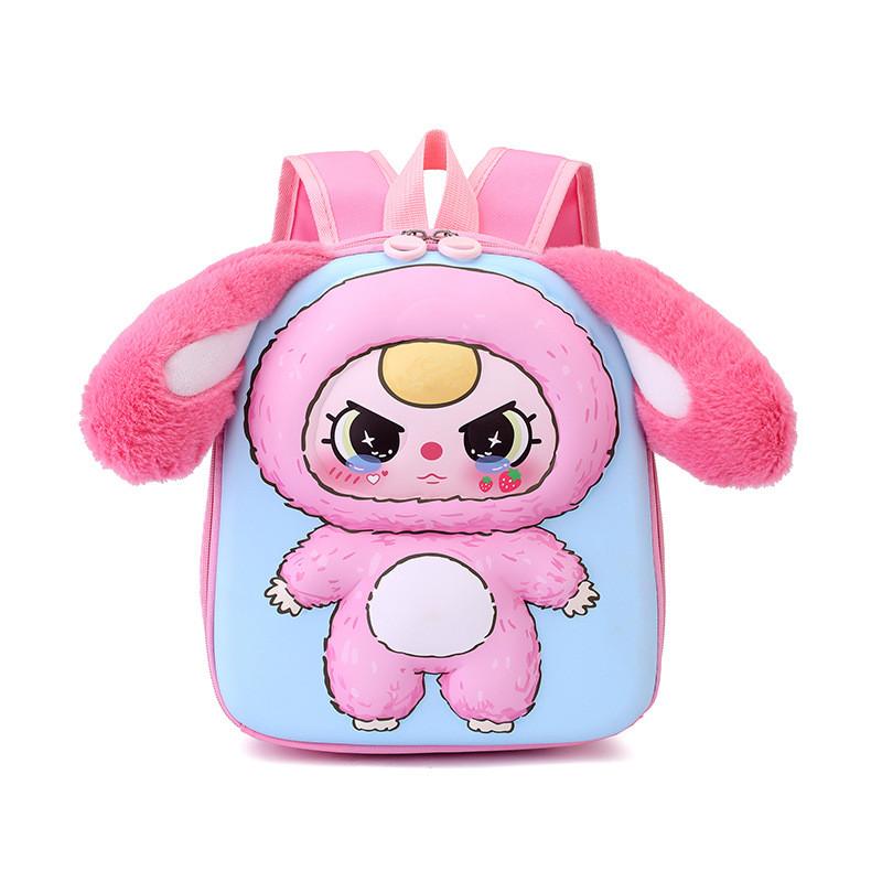 Three Bear Baby Fox Elephant Rabbit Animal Ear Backpack Waterproof Schoolbag