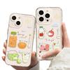 Fruit summer phone case for iphone17 apple 16promax transparent 15/14/13 refreshing 12 soft set