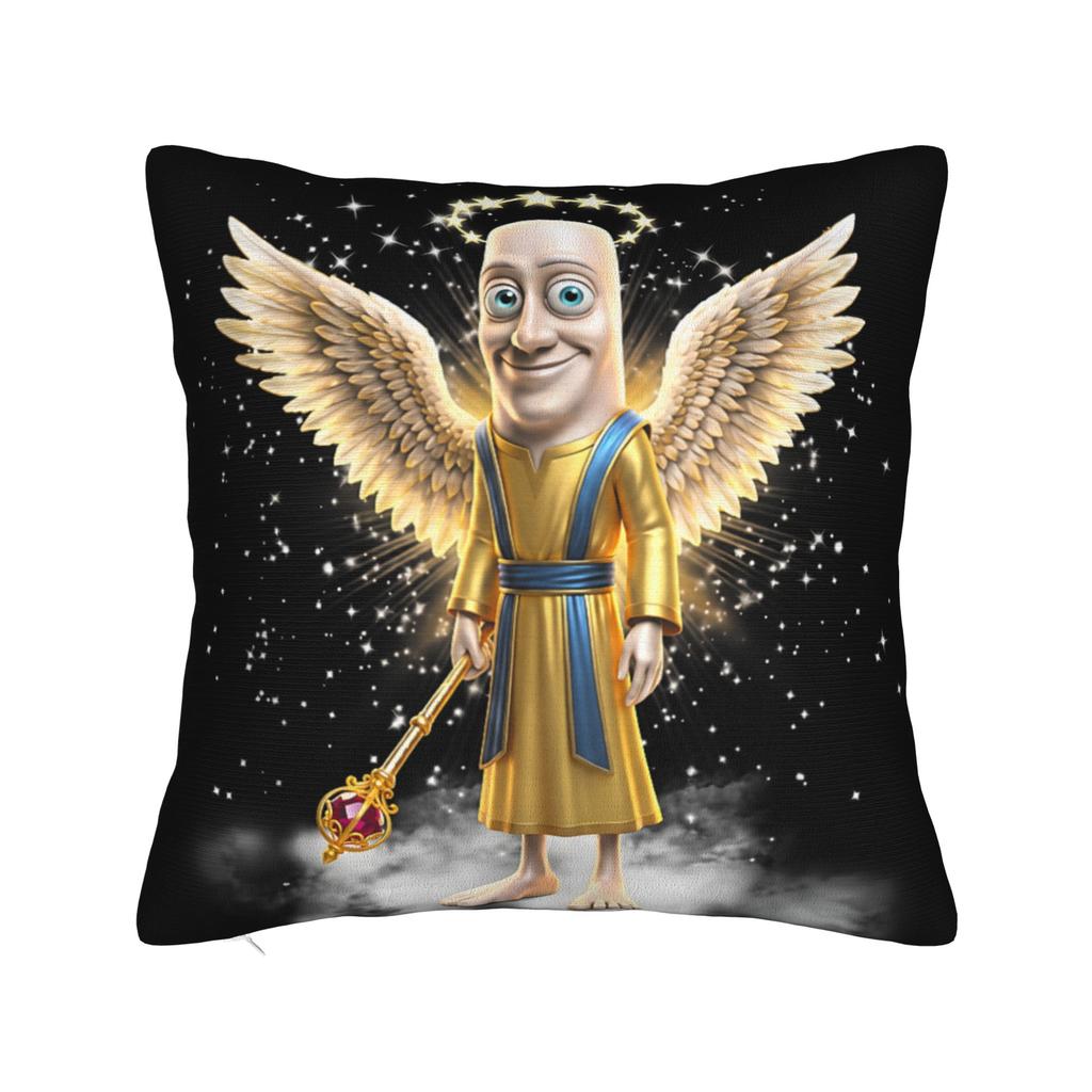 Funny Tung Tung Tung Sahur Italian Brainrot Meme Pillow Cover Comfy Cushion Cover Funny Pillow Case For Wedding Party Home Decor