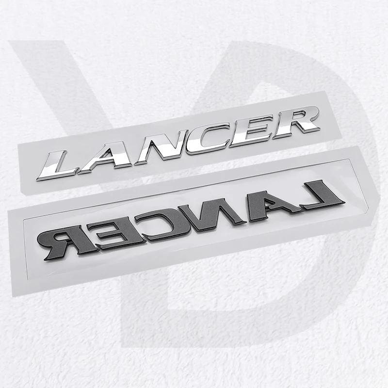 for Mitsubishi Lancer ABS Plastic Car Rear Trunk Emblem 3D Nameplate Badge Side Modified Deocration Styling Accessories