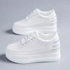 Little White Shoes Women's 2025 Spring New Popular Women's Shoes Muffin Fashion Versatile Board Shoes Platform Casual Shoes Inner Height Increase