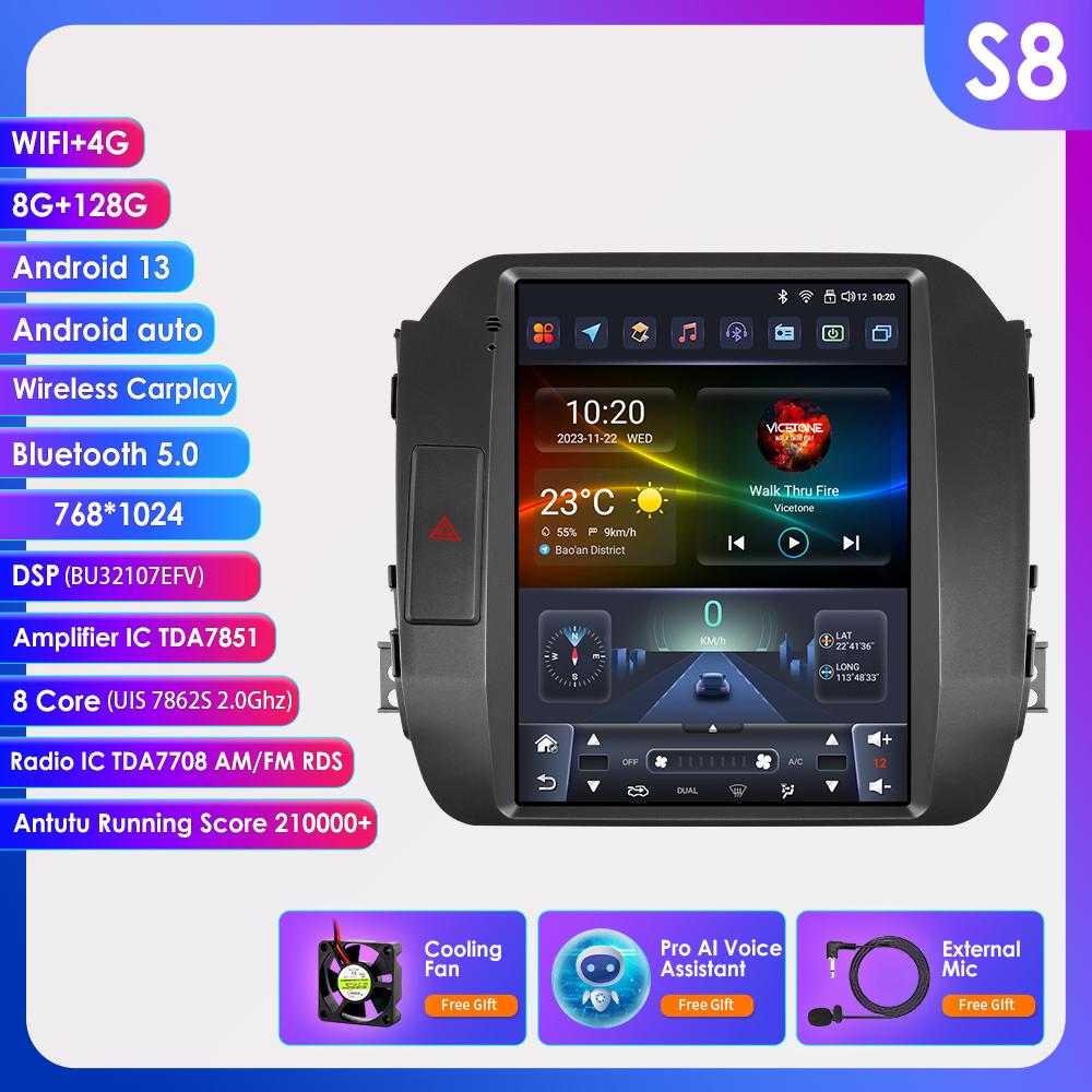 OSSURET Android 13 Car Radio for KIA Sportage 3 Carplay 2011 - 2016 Car Stereo Multimedia Video Player GPS 9.7 Inch Vertical Screen SWC BT RDS FM Mic