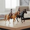 Фигурка всадника и лошади Модель всадника и животного с фермы Настольные украшения