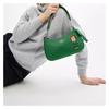 Coach PEANUTS совместный бренд Teri 24 с принтом, фурнитура, фактурная кожа, наплечная сумка-кроссбоди, средний размер, женская, зеленая