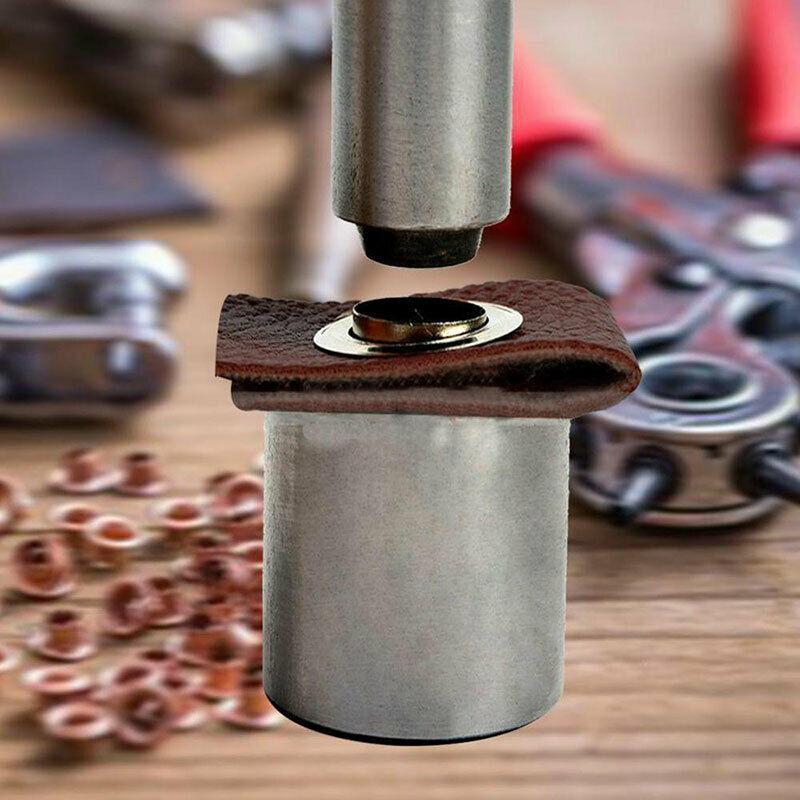 120 шт., люверсы, прочная одежда, металлические люверсы, пуговицы с инструментом для установки