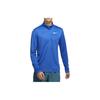 Logo Print Stand Collar Half-Zip Long Sleeve T-Shirt Men Tops Blue BV4756-453