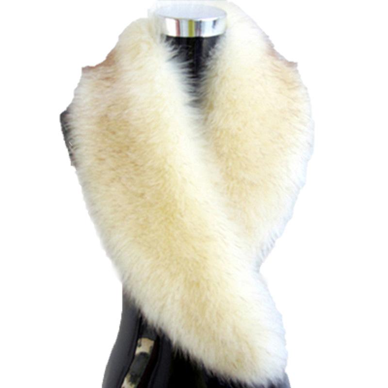 1Pc Women Thicker Shawl Warm Faux Fur Fluffy Scarf Winter Leather Collar