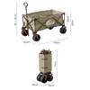 FIELDOOR Wild Multi-Carry [Smart Tough LongLight Beige x Brown Frame] Складная многоцелевая тележка для переноски большой вместимости Грузоподъемность 150 кг Компактный