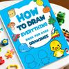 Детская книга-раскраска с пошаговыми рисунками: Учитесь рисовать с помощью шаблонов
