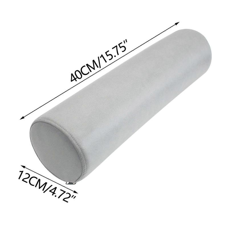 Эргономичная цилиндрическая поясничная подушка, мягкая поддержка для шеи, спины и ног, портативная, включает 1 подушку, подходит для использования в офисе, в путешествиях и дома