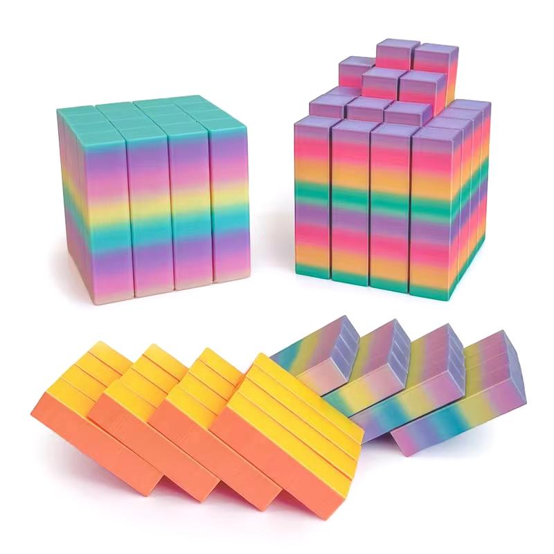 3D-печать Волшебный куб 5x5 Цветной Волшебный куб Игрушка для снятия стресса Веселые игрушки-непоседы Для детей и взрослых Светящийся в темноте Настольное украшение