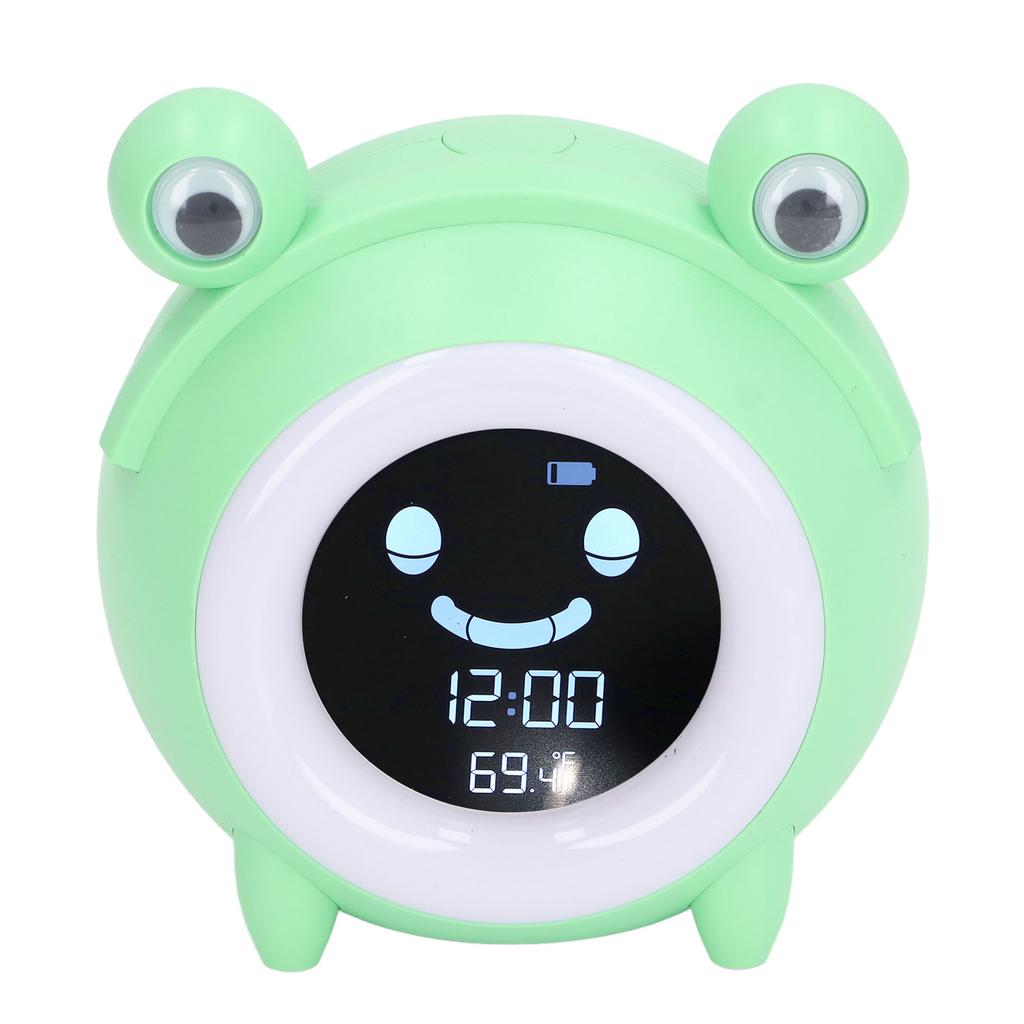 Детский будильник в форме мультяшного животного, нежный музыкальный ночник, цифровые часы для обучения времени